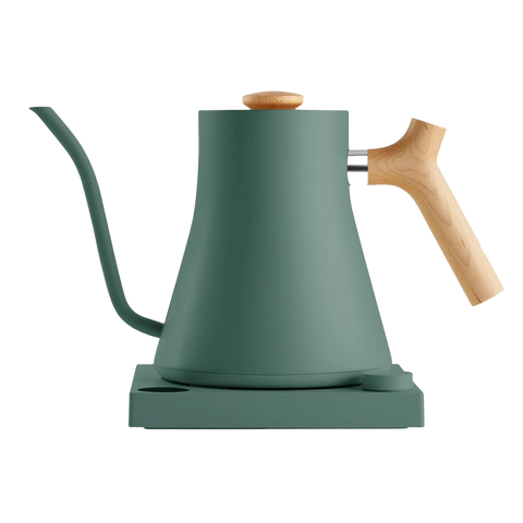 Fellow Stagg EKG Rychlovarná konvice kouřově zelená s javorovou rukojetí