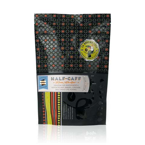 Half Caff Káva s polovičním kofeinem La Boheme Cafe Pražírna výběrové kávy