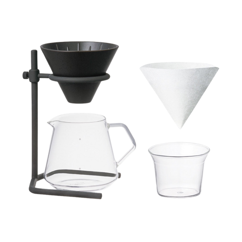 SCS-S04 stojánek na překapávač set 4šálky - La Boheme Cafe - Pražírna výběrové kávy