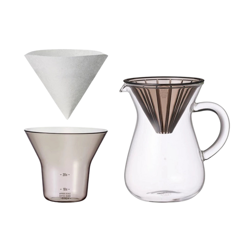 SCS karafa na kávu set 2šálky plastová - La Boheme Cafe - Pražírna výběrové kávy