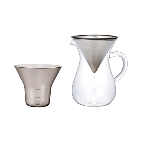 SCS karafa na kávu set 4šálky nerezová - La Boheme Cafe - Pražírna výběrové kávy