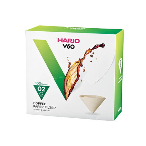 Hario V60-02 Přírodní Papírové Filtry 100 ks