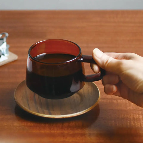 Kinto SEPIA šálek 270 ml jantarový - La Boheme Cafe - Pražírna výběrové kávy