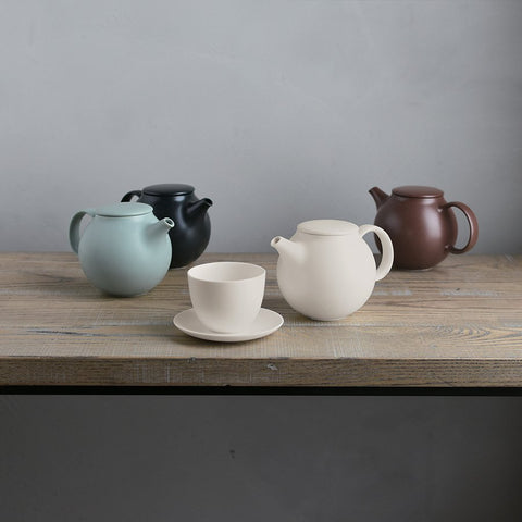 Kinto Pebble Set na čaj Konvička a šálek s podšálkem